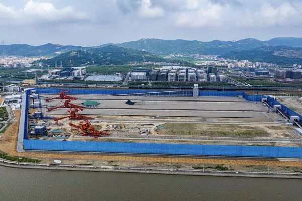 Yueqing Bay Wharf Project sa Wenzhou City, Lalawigan ng Zhejiang